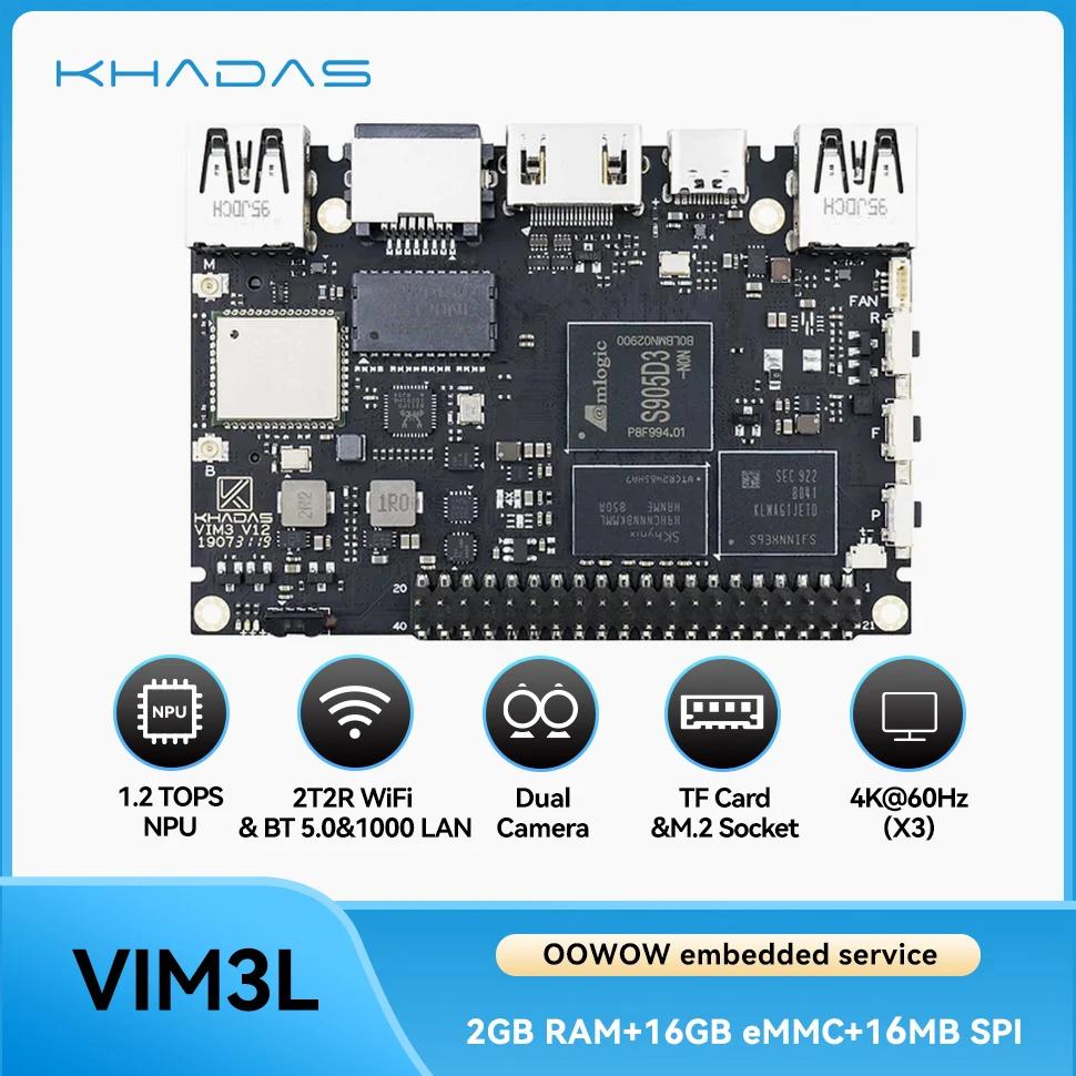 Khadas VIM3L SBC: Amlogic S905D3-N0N Soc, 1.2 TOP..